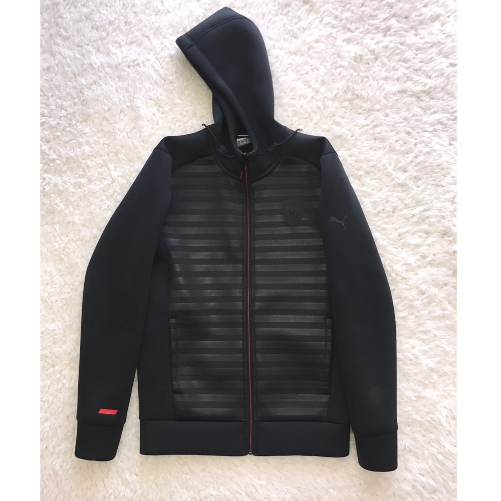Men Puma Ferrari Zip Up Sweatshirt, Size: M